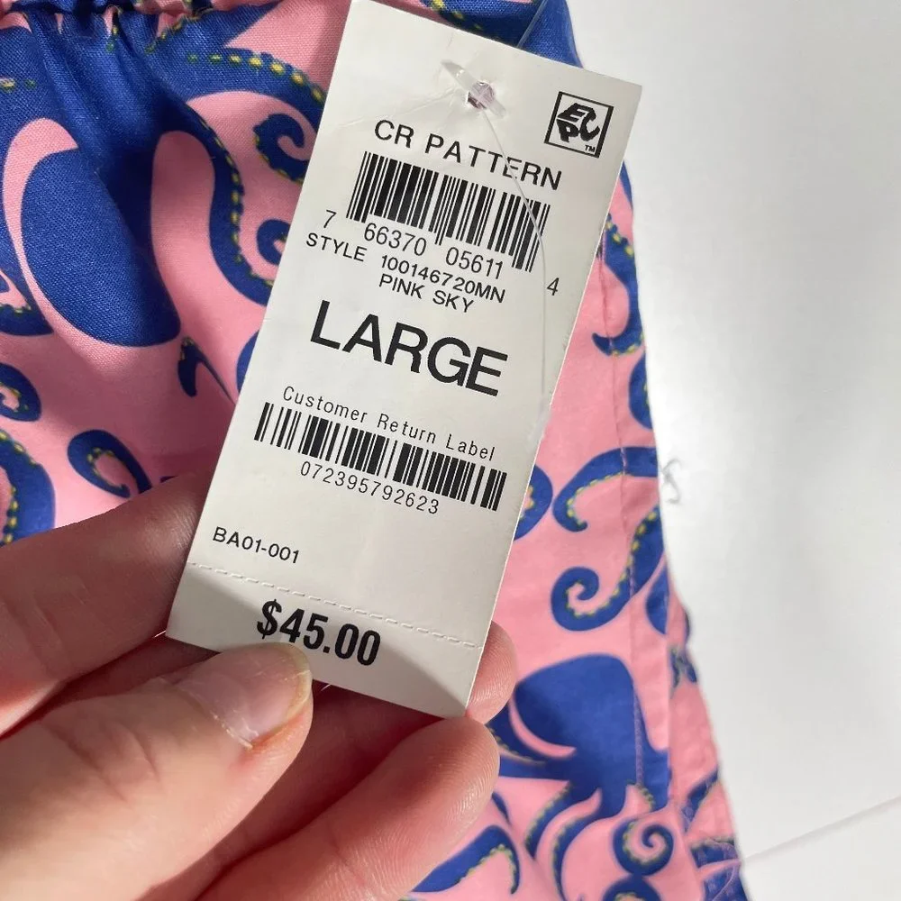 NWT Men's Club Room Octopus Swim Trunks